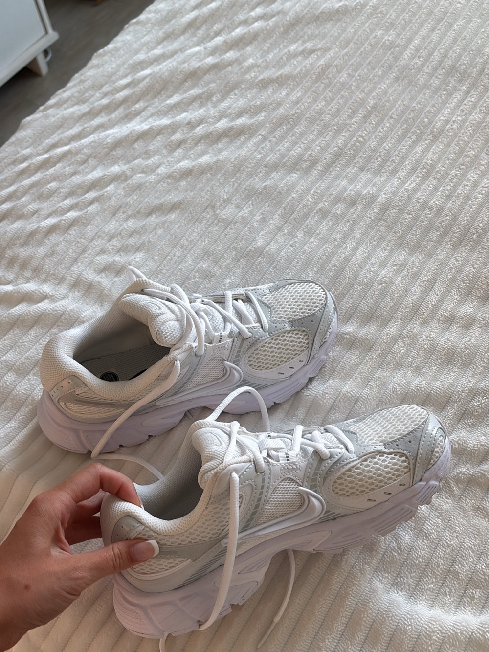 Nike White Mesh Trainer Sneakers